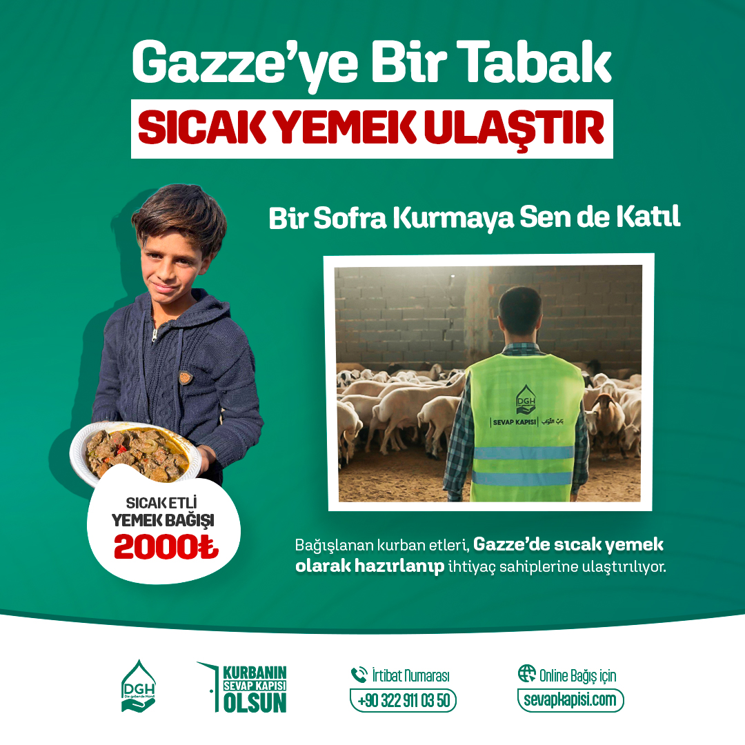 Gazze Sıcak Yemek Bağışı